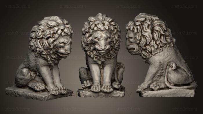 Figurines lions tigers sphinxes (STKL_0232) 3D model for CNC machine